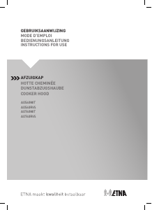 Mode d’emploi ETNA AO560WIT Hotte aspirante