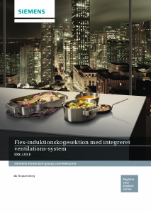 Brugsanvisning Siemens EX877LX36E Kogesektion