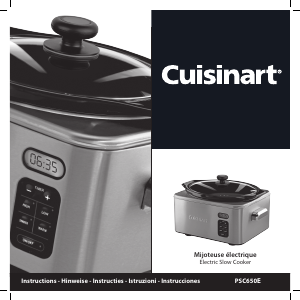 Handleiding Cuisinart PSC650E Slowcooker