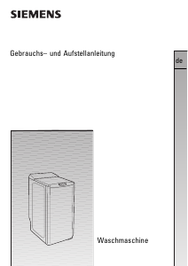 Bedienungsanleitung Siemens WP12T540 Waschmaschine