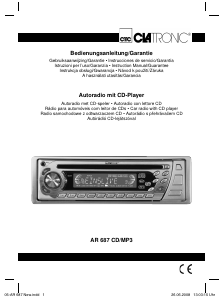Handleiding Clatronic AR 687 Autoradio