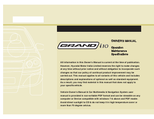 Bruksanvisning Hyundai Grand i10 (2019)