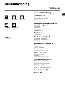 Manuale Hotpoint-Ariston ARTL 104 Lavatrice