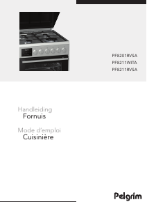 Mode d’emploi Pelgrim PF8201RVS Cuisinière