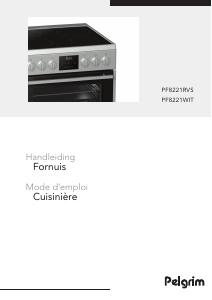 Mode d’emploi Pelgrim PF8221WIT Cuisinière