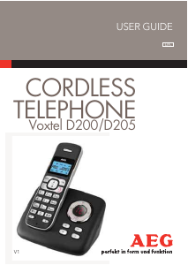 Manual AEG Voxtel D200 Wireless Phone