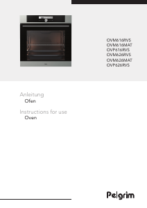 Bedienungsanleitung Pelgrim OVP616 Backofen