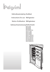 Handleiding Pelgrim KB8170M Koelkast