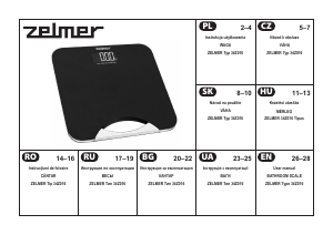 Manual Zelmer 34Z016 Scale