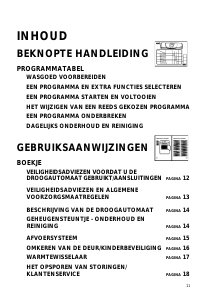 Handleiding Bauknecht TRKD Prestige Wasdroger