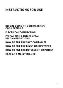 Manual Bauknecht GSIH 6451/2 SW Dishwasher