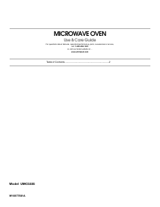 Bruksanvisning Maytag UMC5225DW Mikrovågsugn