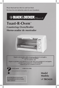 Manual Black and Decker TRO420 Oven