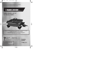 Bruksanvisning Black and Decker SKG111 Gryta