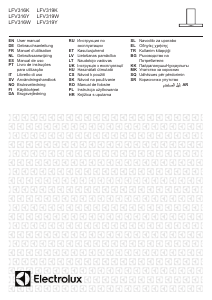 Manual de uso Electrolux LFV319W Campana extractora