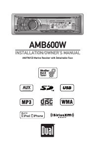 Handleiding Dual AMB600W Autoradio