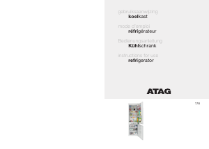 Bedienungsanleitung ATAG KD60178B Kühl-gefrierkombination