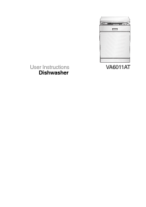 Manual ATAG VA6011AT Dishwasher