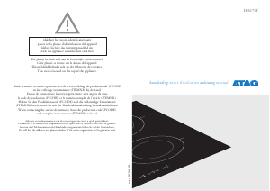 Handleiding ATAG HI6171T Kookplaat
