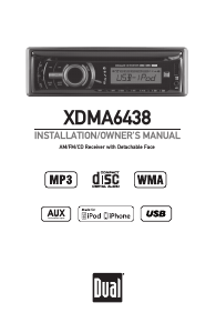 Bruksanvisning Dual XDMA6438 Bilradio