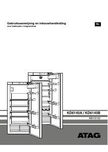 Handleiding ATAG KD6140A Koelkast