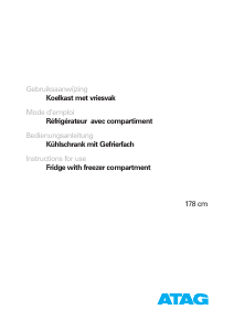 Handleiding ATAG KD6178BD Koelkast