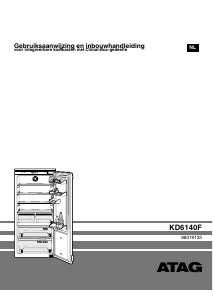 Handleiding ATAG KD6140F Koelkast