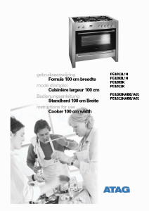 Bedienungsanleitung ATAG FG1093N Herd