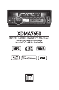 Bruksanvisning Dual XDMA7650 Bilradio