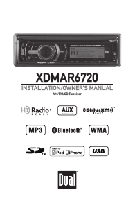 Bruksanvisning Dual XDMAR6720 Bilradio