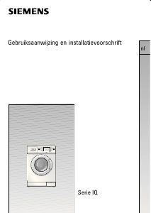 Handleiding Siemens WIQ1631 Wasmachine