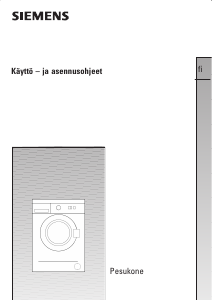 Käyttöohje Siemens WM10A160SN Pesukone