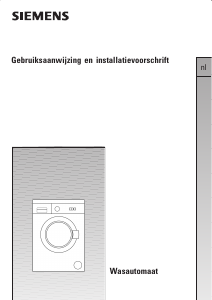 Handleiding Siemens WM12A160FN Wasmachine