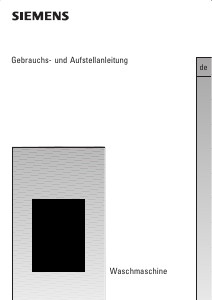 Bedienungsanleitung Siemens WM14A161 Waschmaschine