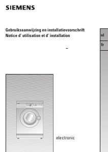 Handleiding Siemens WXB1060 Wasmachine