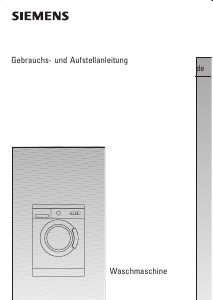 Bedienungsanleitung Siemens WXL141A Waschmaschine
