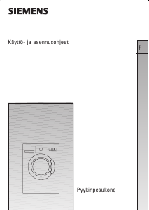 Käyttöohje Siemens WXL1257DN Pesukone