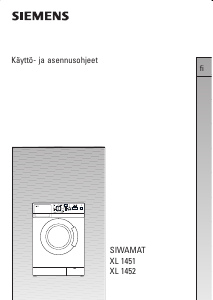 Käyttöohje Siemens WXL1451DN Pesukone