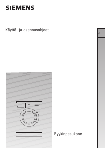 Käyttöohje Siemens WXLP1650DN Pesukone