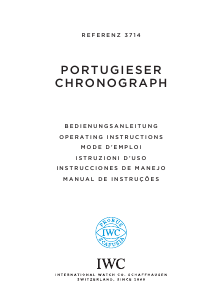 Mode d’emploi IWC 3714 Portuguese Chronograph Montre