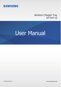 Manual Samsung EP-PA710 Wireless Charger
