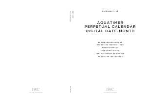 Mode d’emploi IWC 3794 Aquatimer Perpetual Calendar Montre