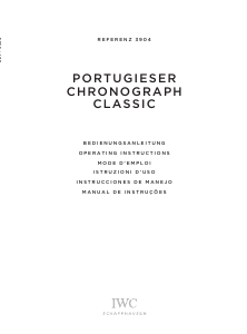 Manual IWC 3904 Portuguese Chronograph Classic Watch