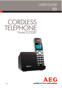 Manual AEG Voxtel D220BT Wireless Phone