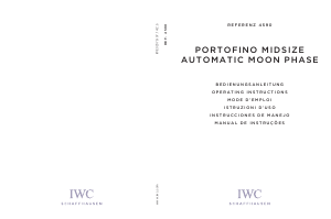 Manual IWC 4590 Portofino Midsize Automatic Moon Phase Relógio de pulso