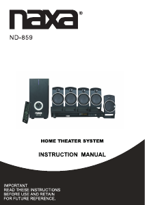 Bruksanvisning Naxa ND-859 Hembiopaket
