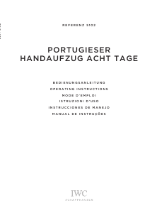 Mode d’emploi IWC 5102 Portuguese Hand-wound Montre