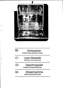 Manual ETNA AFI8504A Dishwasher