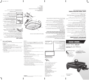 Bruksanvisning Black and Decker SKG105 Gryta