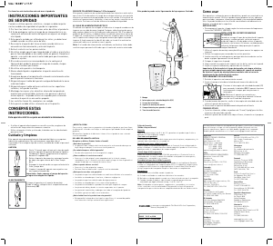 Manual de uso Black and Decker SB400 Batidora de mano